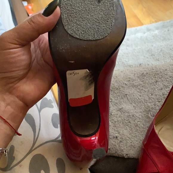 Stuart weitzman red open toe shoes size 10 - Picture 5 of 5